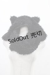 ALGONQUINS / 猫耳フードスヌード  黒 H-25-11-23-002-AL-ZA-KB-ZH