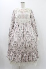 Melody BasKet / Rose Princessヨーク切替ワンピース M ピンク H-25-11-23-011-LO-OP-KB-ZH