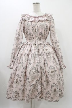 画像1: Melody BasKet / Rose Princessブラウスワンピース M ピンク H-25-11-23-012-LO-OP-KB-ZH