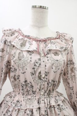 画像4: Melody BasKet / Rose Princessブラウスワンピース M ピンク H-25-11-23-012-LO-OP-KB-ZH