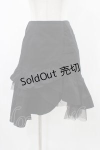 PEACE NOW / チュールフリルスカート  ブラック H-25-11-23-019-PU-SK-KB-ZH