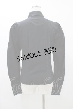 画像2: PEACE NOW / フリル付ブラウス  ブラック H-25-11-23-022-PU-BL-KB-ZH