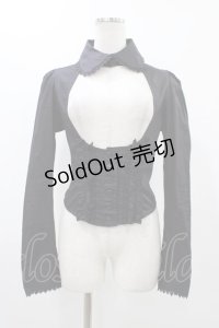 BPN / ピンタックフリルデコルテブラウス  ブラック H-25-11-23-023-GO-BL-KB-ZH