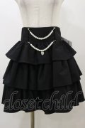 Ank Rouge / ダブルチェーンティアードスカート M ブラック H-25-11-24-1042-CA-SK-NS-ZH