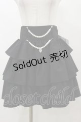Ank Rouge / ダブルチェーンティアードスカート M ブラック H-25-11-24-1042-CA-SK-NS-ZH