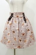 Ank Rouge / SweetTeddyスカート M ブラウン H-25-11-24-1045-CA-SK-NS-ZH