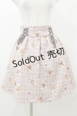 Ank Rouge / SweetTeddyスカート M ブラウン H-25-11-24-1045-CA-SK-NS-ZH