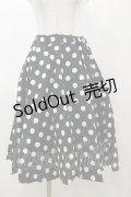 Physical Drop / ハンドメイドサーキュラースカート【水玉】 Free ブラック H-25-11-24-1046-LO-SK-NS-ZH