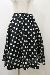 Physical Drop / ハンドメイドサーキュラースカート【水玉】 Free ブラック H-25-11-24-1046-LO-SK-NS-ZH