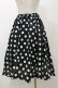 画像2: Physical Drop / ハンドメイドサーキュラースカート【水玉】 Free ブラック H-25-11-24-1046-LO-SK-NS-ZH (2)