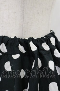 画像3: Physical Drop / ハンドメイドサーキュラースカート【水玉】 Free ブラック H-25-11-24-1046-LO-SK-NS-ZH