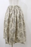 Physical Drop / ハンドメイドギャザースカート【天使柄】 Free 生成り H-25-11-24-1047-LO-SK-NS-ZH