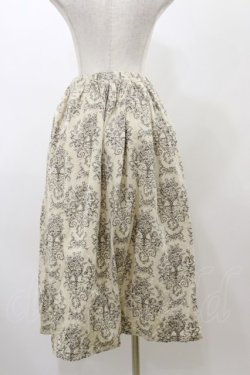 画像2: Physical Drop / ハンドメイドギャザースカート【天使柄】 Free 生成り H-25-11-24-1047-LO-SK-NS-ZH