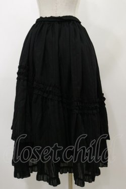画像2: Physical Drop / フリルスカート Free ブラック H-25-11-24-1049-LO-SK-NS-ZH