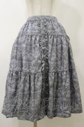 m petit by misako / NINA’Sコラボ トワルドジュイリバーシブルスカート L グレー/ブラック　リバーシブル H-25-11-24-1053-LO-SK-NS-ZH