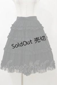 Innocent World / ミニバラティアードスカート Free ブラック H-25-11-24-1054-IW-SK-NS-ZH