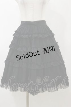 画像1: Innocent World / ミニバラティアードスカート Free ブラック H-25-11-24-1054-IW-SK-NS-ZH