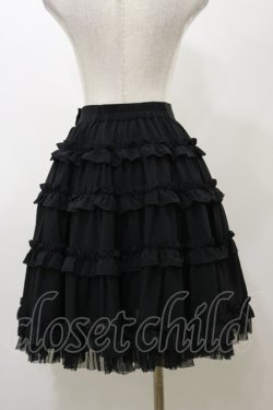 画像2: Innocent World / ミニバラティアードスカート Free ブラック H-25-11-24-1054-IW-SK-NS-ZH