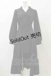 EATME / ダブルボタンティアードワンピース M ブラック H-25-11-24-1055-LO-OP-NS-ZH