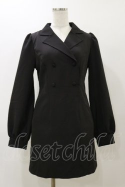 画像3: EATME / ダブルボタンティアードワンピース M ブラック H-25-11-24-1055-LO-OP-NS-ZH