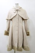 Victorian maiden / フードケープ付ミディアムファーコート Free 生成り H-25-11-24-1058-CL-CO-NS-ZH