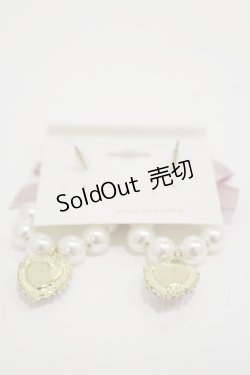 画像2: Rojita / リボン付サークルパールピアス  ピンク H-25-11-24-1007-LO-AC-NS-ZH