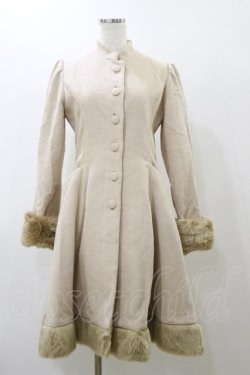 画像3: Victorian maiden / フードケープ付ミディアムファーコート Free 生成り H-25-11-24-1058-CL-CO-NS-ZH