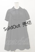 EATME / フリルシャツワンピース M ブラック H-25-11-24-1060-LO-OP-NS-ZH