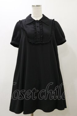 画像1: EATME / フリルシャツワンピース M ブラック H-25-11-24-1060-LO-OP-NS-ZH