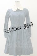 Innocent World / クラシックピンドットワンピース M ブルー H-25-11-24-1061-IW-OP-NS-ZH