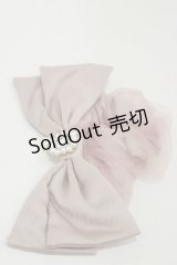 Rojita / パールチャーム付きBIGリボンシュシュ  ピンク H-25-11-24-1008-LO-AC-NS-ZH