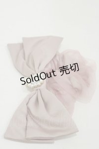 Rojita / パールチャーム付きBIGリボンシュシュ  ピンク H-25-11-24-1008-LO-AC-NS-ZH