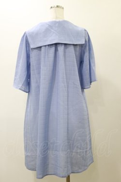 画像2: axes femme / リボン付セーラー襟ワンピース M ブルー H-25-11-24-1062-AX-OP-NS-ZH