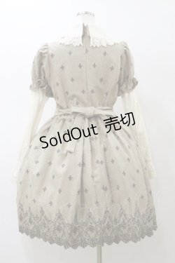 画像2: Innocent World / バラとユリ紋章のスカラップワンピース Free ベージュ H-25-11-24-1063-IW-OP-NS-ZH