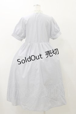 画像2: m petit by misako / ストライプワンピース M サックス H-25-11-24-1065-LO-OP-NS-ZH