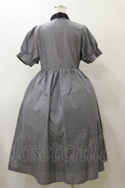 画像2: m petit by misako / ストライプワンピース M グレー H-25-11-24-1066-LO-OP-NS-ZH