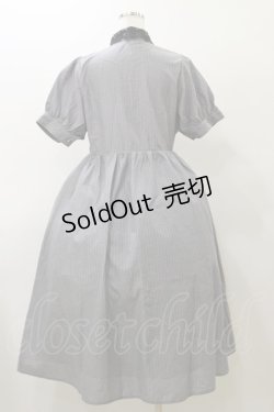 画像2: m petit by misako / ストライプワンピース M グレー H-25-11-24-1066-LO-OP-NS-ZH