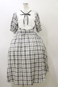 m petit by misako / ナシジチェックキリカエワンピース L オフ H-25-11-24-1067-LO-OP-NS-ZH