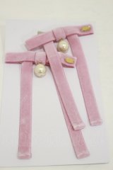 Angelic Pretty / Velvet RibbonクリップSet  ピンク H-25-11-24-1009-AP-AC-NS-ZH