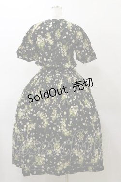 画像2: PINK HOUSE / すみれとブーケワンピース Free ブラック H-25-11-24-1069-LO-OP-NS-ZH