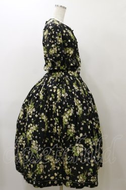 画像3: PINK HOUSE / すみれとブーケワンピース Free ブラック H-25-11-24-1069-LO-OP-NS-ZH