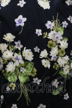 画像5: PINK HOUSE / すみれとブーケワンピース Free ブラック H-25-11-24-1069-LO-OP-NS-ZH