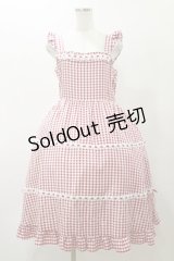 Cherirulu Chocola / ギンガムチェックジャンパースカート L レッド H-25-11-24-1075-LO-OP-NS-ZH
