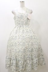 m petit by misako / MSKトワルドジュイジャンパースカート L オフ/サックス H-25-11-24-1076-LO-SK-NS-ZH