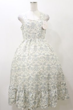 画像1: m petit by misako / MSKトワルドジュイジャンパースカート L オフ/サックス H-25-11-24-1076-LO-SK-NS-ZH