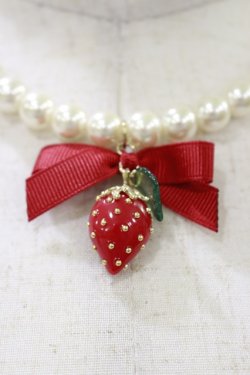画像2: LIZ LISA / ストロベリーネックレス  レッド H-25-11-24-1010-LO-AC-NS-ZH