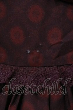 画像4: axes femme kawaii / キャロルナイトワンピース M ワイン H-25-11-24-1078-AX-OP-NS-ZH