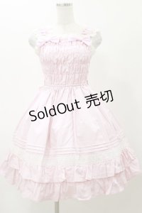 BABY,THE STARS SHINE BRIGHT / シャーリングジャンパースカート Free ピンク H-25-11-24-1079-BA-OP-NS-ZH