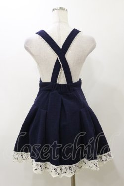 画像2: LIZ LISA / リボンボタンジャンパースカート Free ネイビー H-25-11-24-1081-LO-OP-NS-ZH