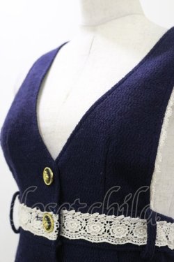 画像3: LIZ LISA / リボンボタンジャンパースカート Free ネイビー H-25-11-24-1081-LO-OP-NS-ZH